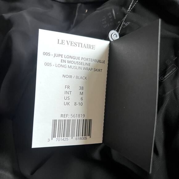 Maison Close Long Muslin Wrap Skirt Sheer Sz US 6 - Picture 8 of 11